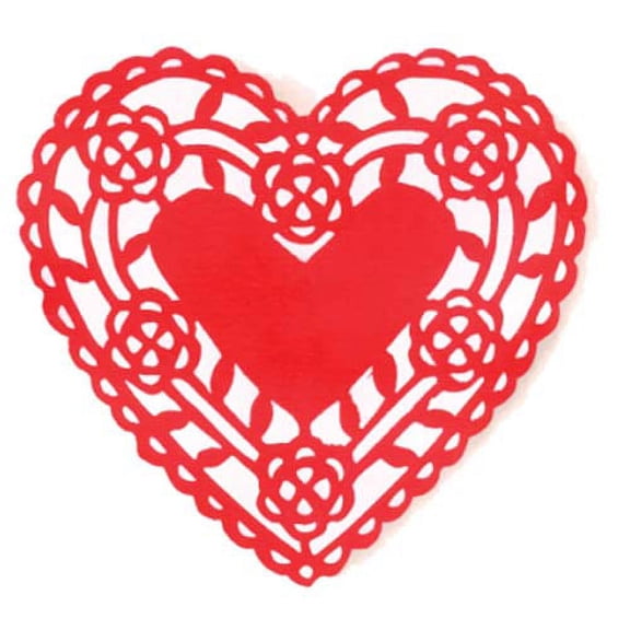 Small Heart Doily Craft Stencil SKU #3223 by Designer Stencils