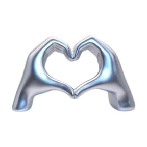 Small Heart Hands Sculpture Decor, Resin Modern Abstract Love Finger Statue, Hand Model Decoration