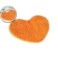 thumbnail image 1 of Small Heart Shaped Chenille Bath Mat Soft Absorbent Plush Microfiber Bathroom Rug Machine Washable Shaggy Mat Carpet for Shower, Bedroom, Bathtub, 1 of 5
