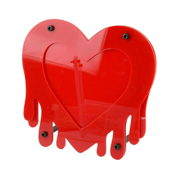 Small Heart-shaped Picture Frame Acrylic Picture Frame 12.3x13cm/4.8x5-inch