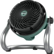 Small Heavy Duty Air Circulator, 3-Speed High Velocity Shop Fan, Dustproof and Water-Resistant Powerful Motor, Industrial High Impact Case, Green