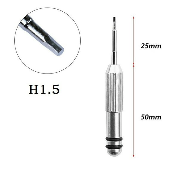 Small Hex screwdriver H1.5mm toy super hard driver Break off short screw batch