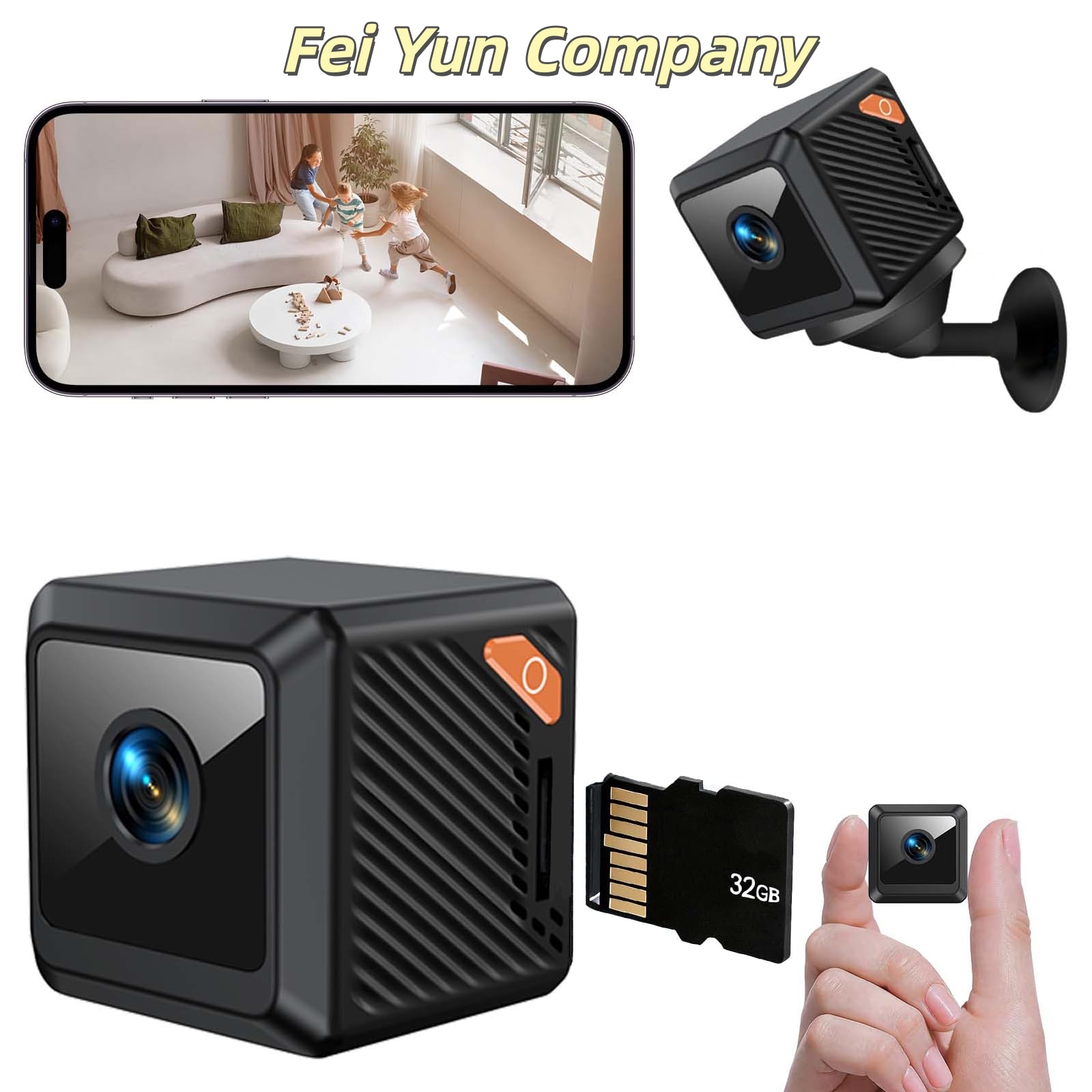 Small Camera Sd Hidden Module Small Hidden Camera, 1080P Indoor Security Cameras for Home, Mini Nanny ...