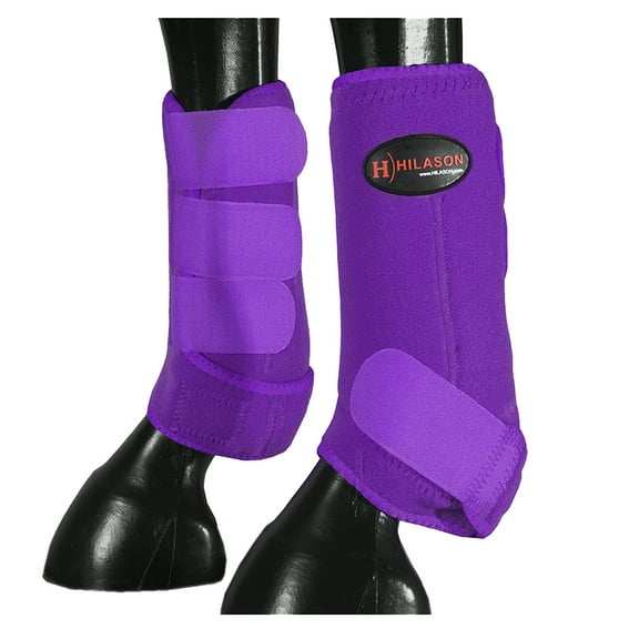 HILASON Horse Front Leg Neoprene Shock Absorbing Sport Boot Purple Small
