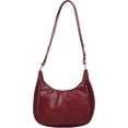 thumbnail image 1 of Small Hobo Bags for Women Retro Crescent Shoulder Purse Fall Soft Crossbody Handbag, 1 of 6