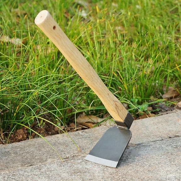 Small Hoe, Heavy Duty Forged Garden Digging Tool, Without Welding, Gardening Tool, Oak Handle, for Digging, Weeding, and Planting