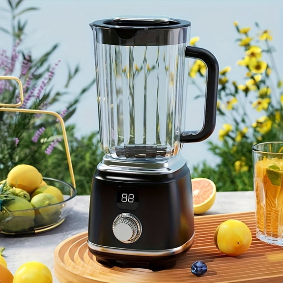 Small Home Fruit Juicer, 7.4V Mini Ice Crusher with LED Display Mixer, USB Rechargeable Portable Blender for Smoothies And Shakes, Fresh Juice - Compact Juicer for Instant Nutrition
