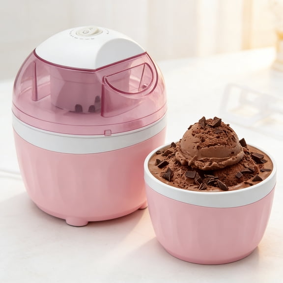 Small Home Mini Ice Cream Maker, Electric Portable Ice Cream Maker Making Machine Fruit Yogurt, Quick 15-Minute Small Home Mini Ice-Cream Makers For Everyday Kitchen Use