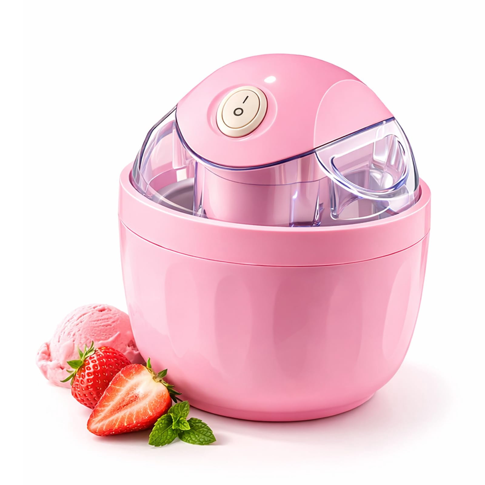 Mini Sweet Maker Machine Small Home Mini Ice Cream Maker, One-Touch Frozen Dessert Machine for ...