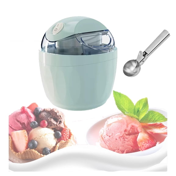 Small Home Mini Ice Cream Maker – 15-Minute Personal Dessert Maker with ...