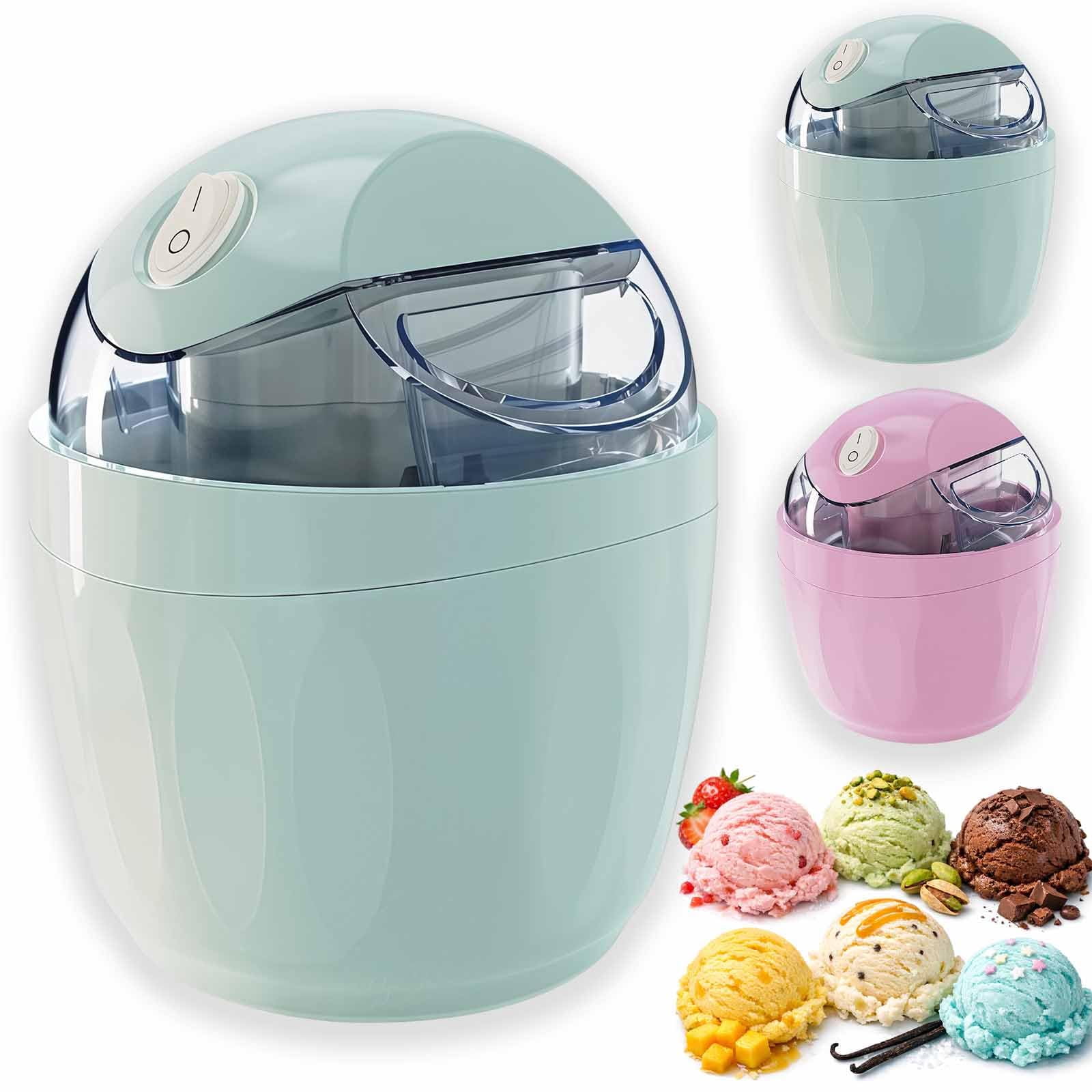 Small Home Mini Ice Cream Maker, Personal Ice Cream Maker, Adjustable Texture & Sweetness, DIY Ingredients Control, 17OZ Electric Gelato & Sorbet Machine, One-Touch Control for Family