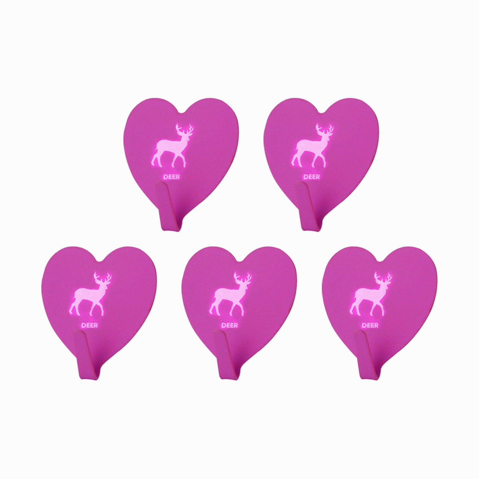 Small Hooks for Jewelry Girl Heart Pink Love Stick Hook Peach Heart