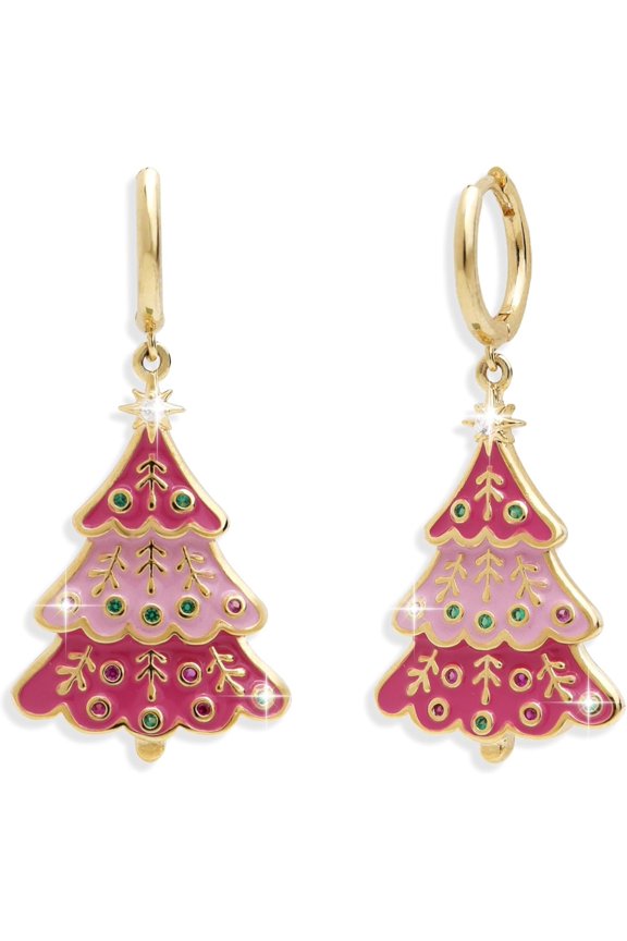 Small Hoop Dangle Earrings for Women, Trendy Dainty Rhinestone CZ Dangling Prom Wedding Leaf Flower Snowflake Butterfly Starfish Fashion