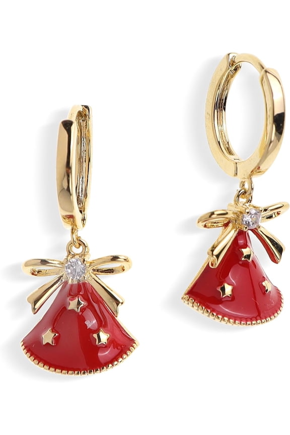 Small Hoop Dangle Earrings for Women, Trendy Dainty Rhinestone CZ Dangling Prom Wedding Leaf Flower Snowflake Butterfly Starfish Fashion