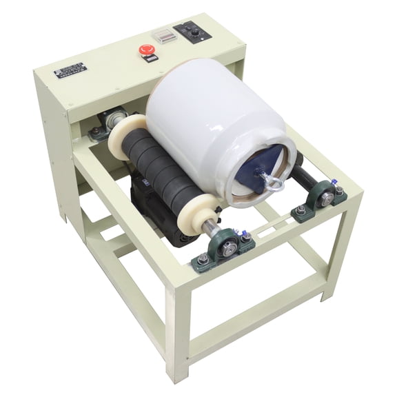 Small Horizontal Lab Ceramic Ball Mill Speed Controlled Dry and Wet Grinding Machine with 5L Ceramic Jar 220V