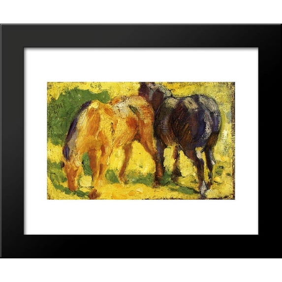 Small Horse Picture 20x24 Framed Art Print by Marc, Franz