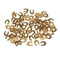 thumbnail image 1 of Small Horseshoe Metal Charms, Gold, 1/2-Inch, 35-Count, 1 of 1