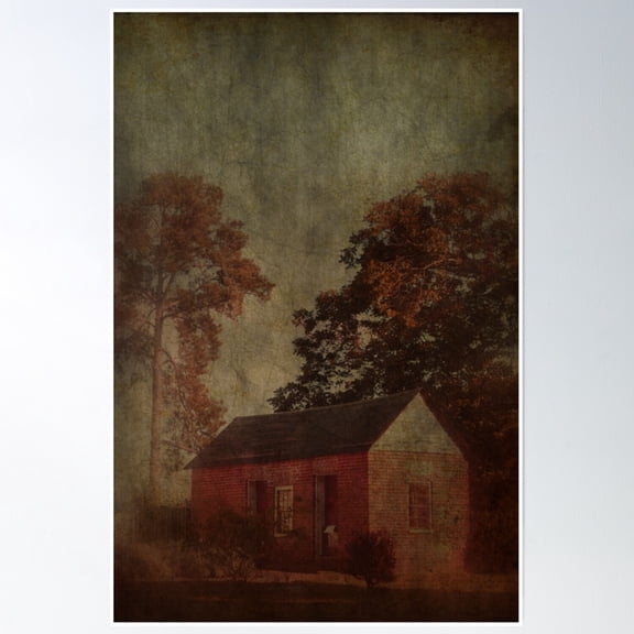 Small House Poster Wall Art, Modern Wall Decor, 8x12 UNFRAMED