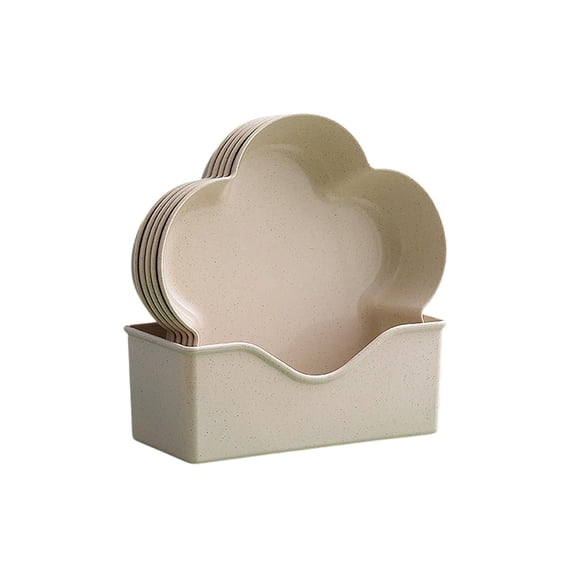 Small Household Bone Plate, Multi Function Mini Snack Dish, Practical Table Top Debris Plate for Dining Room Daily Meal, Fruit Peel Storage and Family Guest Use