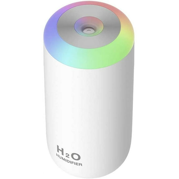 Small Humidifier, 350ml Small Humidifiers for bedroom, Portable Humidifier, LED Humidifiers with Night Light, USB Humidifier, humi