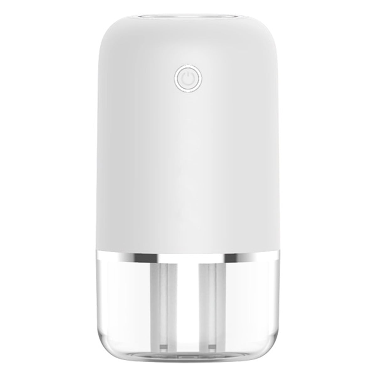Small Humidifier, 500ml Portable Mini Humidifier, Personal Cool Mist Dual Jet Humidifiers, Dual Mist Ports, Auto Shut-Off, Desk Humidifier for Baby Bedside Travel Plant Car-White