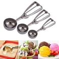 thumbnail image 1 of Small Ice Cream Scoop, Small Cookie Dough Scoop, Cookie Scoops for Baking, Ice Cream Scoop, Selected 18/8 Stainless Steel for Making Cookie, Melon Ball, Ice Cream, Meatball (1PC,3.6cm), 1 of 6