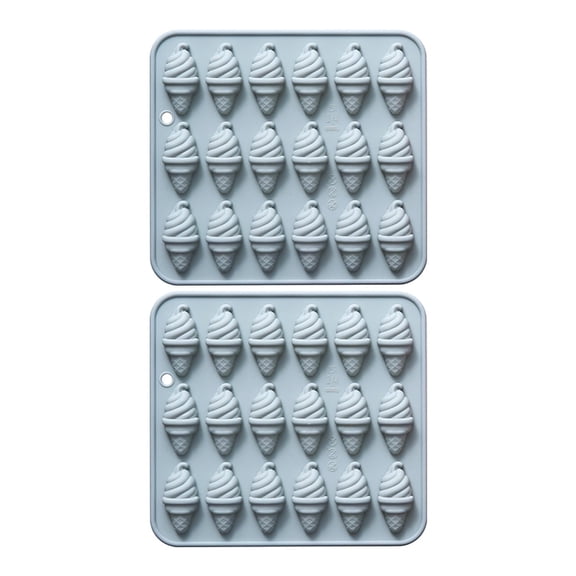 Rekidool 36 Cavities Ice Cream Candy and Chocolate Silicone Molds, Reusable, Non Stick, Flexible (2 Count)