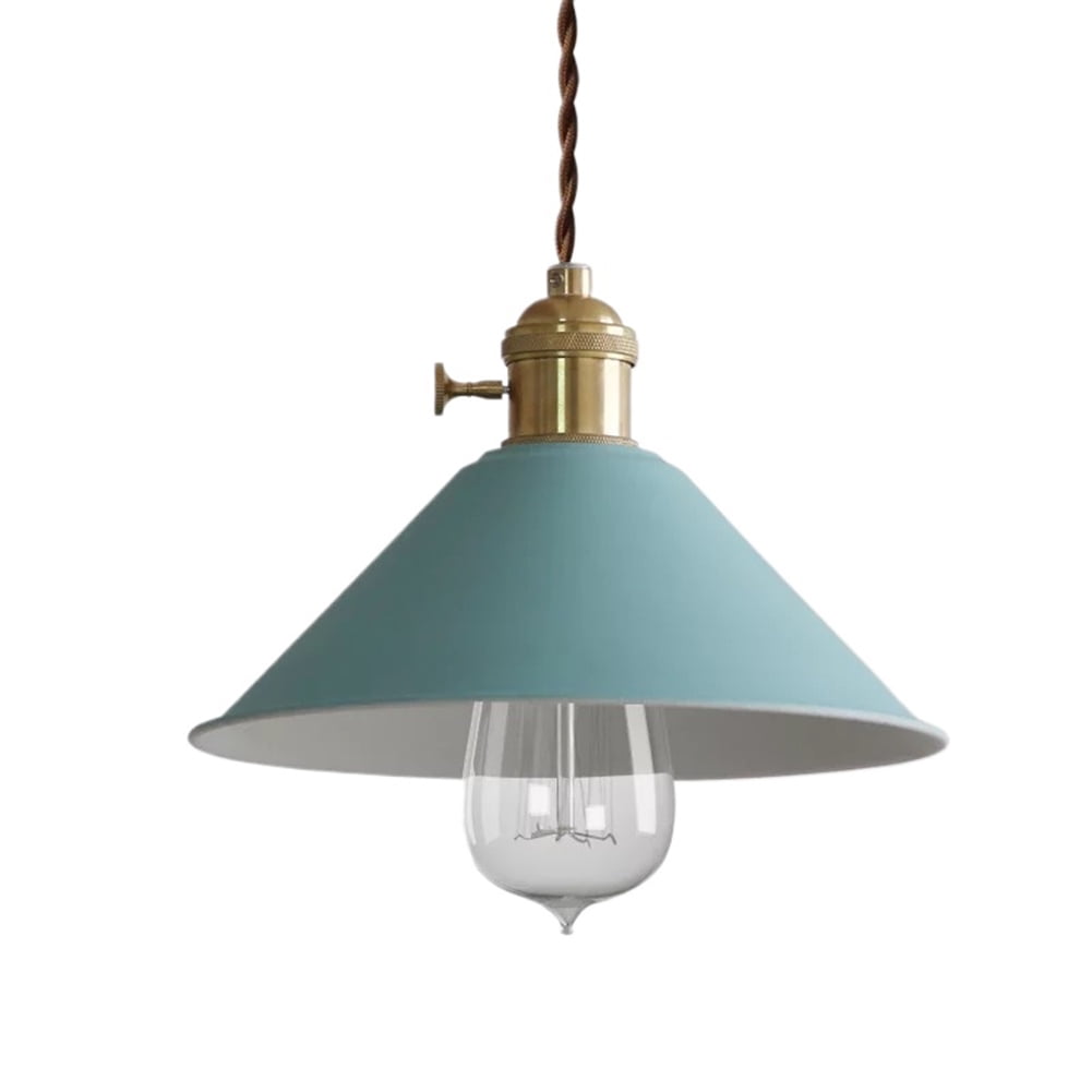 Small Industrial Retro Style Pendant Lighting for Kitchen Sink, Mini Vintage Metal Dining Room Pendant Light Fixtures Over Table, Single Rustic Farmhouse Hanging Lamp Ceiling Chandelier