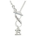 thumbnail image 1 of Small Initial - E - To Infinity Te Quiero Toggle Necklace, 1 of 2