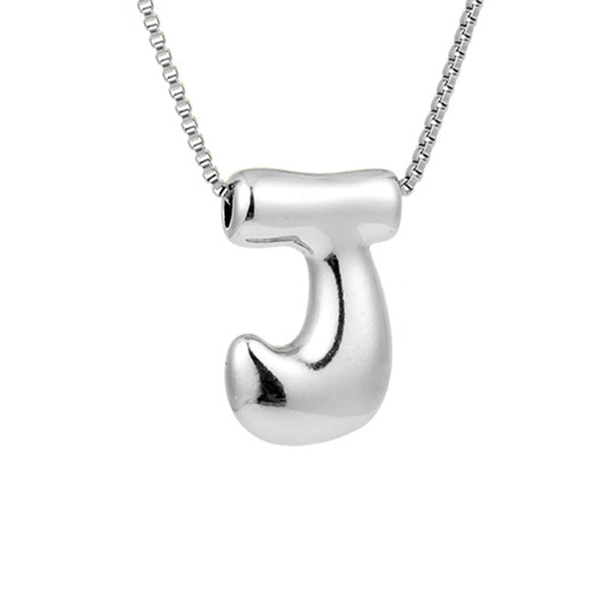 CALIS Women's Personalized Initial Necklace - Stainless Steel Heart Pendant With Letter Charm, 20" Chain - View #9
