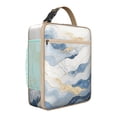 thumbnail image 1 of Small Insulated Lunch Bag with Handle, Meal Bag for HealthConscious Individuals Keeps Food Hot/Cold Lunch Tote for Work Picnic Camping Marble Modern Geometric Flowers Abstract, 1 of 6