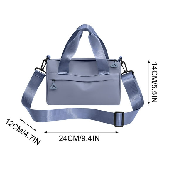 Small Insulated Lunch Bag with Zip | Mini Cooler Box for Work, School & Picnics | Adjustable Shoulder Strap | 9.45x5.51x4.72 Inches | Nylon Material | 7 Color Options