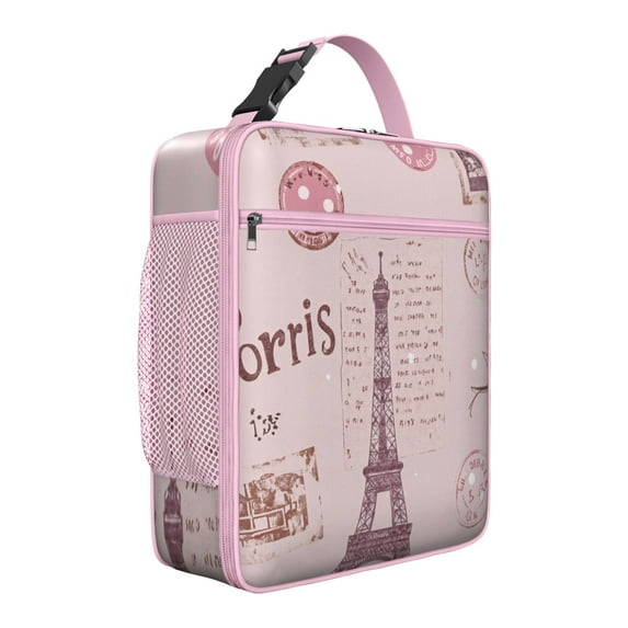 Small Insulated Lunch Bag with Handle, Lunch Bag for Women Men Keeps Food Hot/Cold Lunch Tote for Business Trips Beach Outings Paris