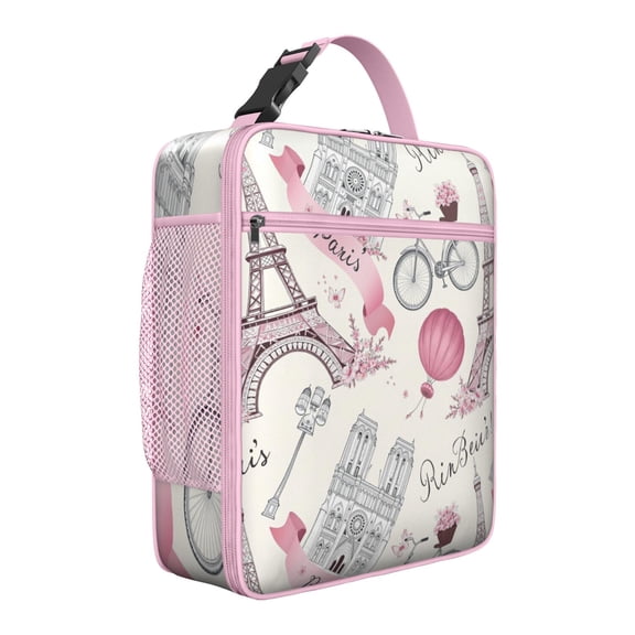 Small Insulated Lunch Bag with Handle, Meal Bag for HealthConscious Individuals Keeps Food Hot/Cold Lunch Tote for Business Trips Beach Outings Paris