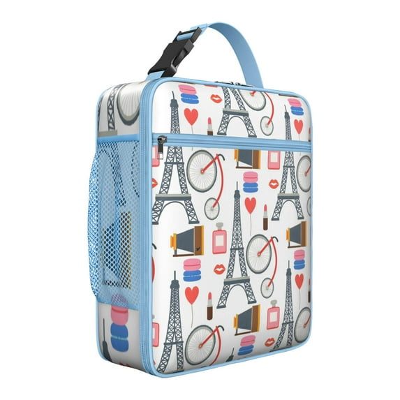 Small Insulated Lunch Bag with Handle, Meal Bag for HealthConscious Individuals Keeps Food Hot/Cold Lunch Tote for Work Picnic Camping Tower