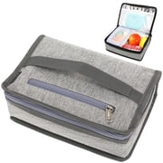 Fammart Lunch Box, Insulated Lunch Bag Mini Cooler with Handle for Women Men, Grey