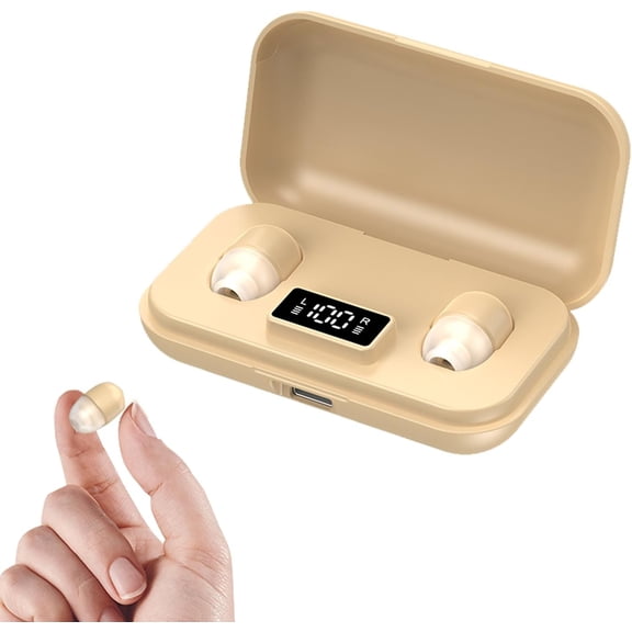 Small Invisible Tiny Earbuds Wireless Bluetooth Earphones for Small Ears ENC Noise Cancelling Soft in Ear Headphones TWS Sleep Mini Discreet Comfortable Ear Buds for iPhone Android Side Sleeping Work