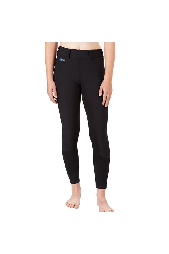 Small Irideon Cadence Stretch Knee Patch Horse Riding Regular Breeches Black