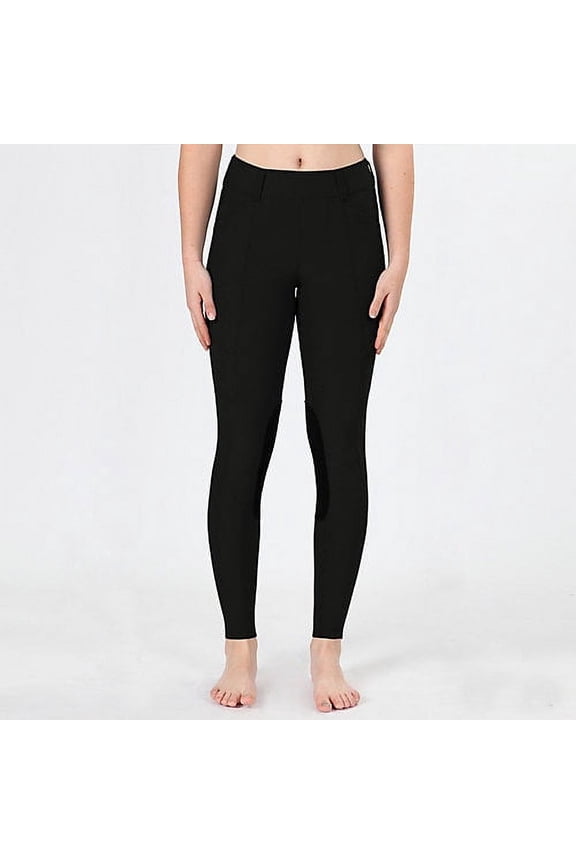 Small Irideon Highlighting Pockets Horse Riding Issential Cargo Tights Black