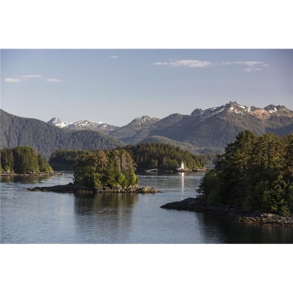 Small Islands Populated by Sitka Spruce Trees A Lighthouse in The Background Poster Print by Kevin Smith, 38 x 24 - Large