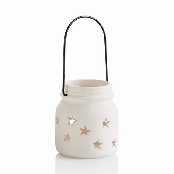 Small Jar Starn Lantern Paint Your Own Pottery Ceramic Bisque, Ready To Paint, Craft Kit