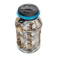 thumbnail image 1 of Small Jars with Lids Clear Digital Bank Coin Savings Counter Lcd Counting Money Jar for Change Gift, 1 of 3