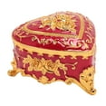 thumbnail image 1 of Small Jewelry Box Heart Shape Vintage Decorative Box Zinc Alloy Storage Container For Accessories And Gifts, 1 of 21