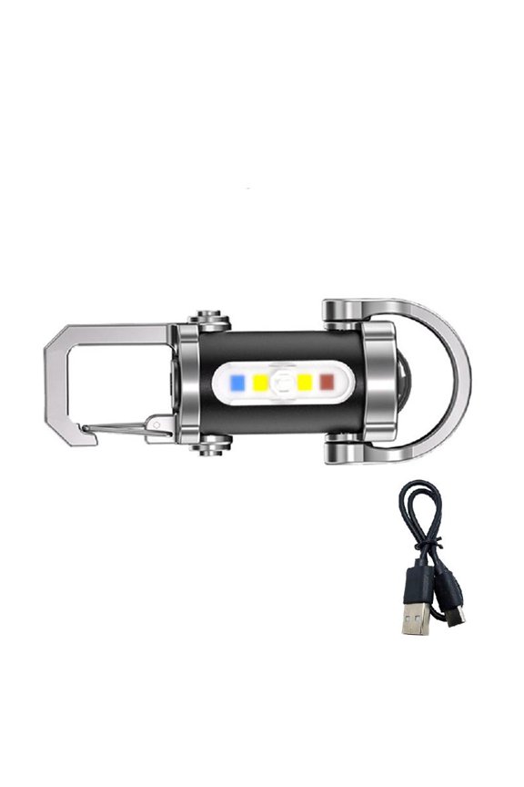 Small Keychain Flashlights Portable USB Rechargeable Work Light Inspection Flashlights for Night Work Easy to Use