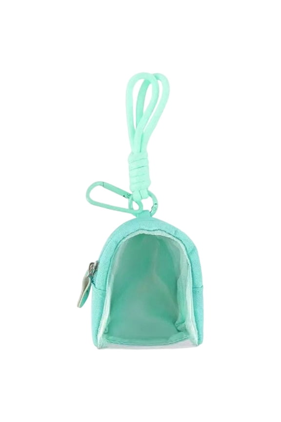 Small Keychain Pouch With Zipper Portable Doll Storage Bag Keychain Bag Pouch Figures Storage Bags Doll Protection Bags For Lipstick Cards Keys