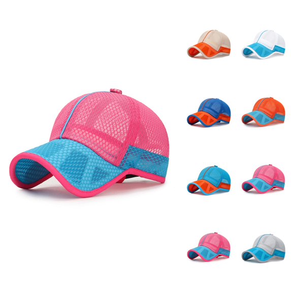 Small Kids Baseball Cap for Boys Girls Summer Breathable Quick Drying Mesh Sun Hat