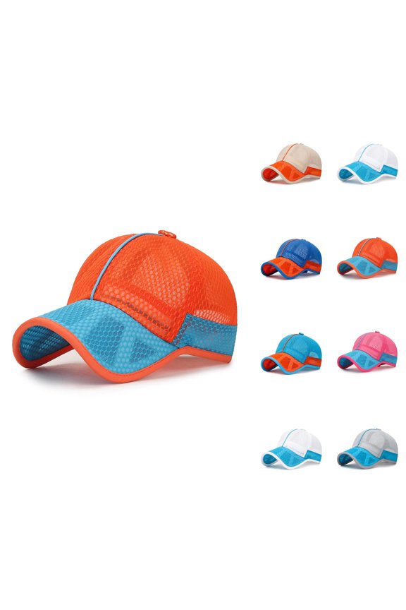 Small Kids Baseball Cap for Boys Girls Summer Breathable Quick Drying Mesh Sun Hat
