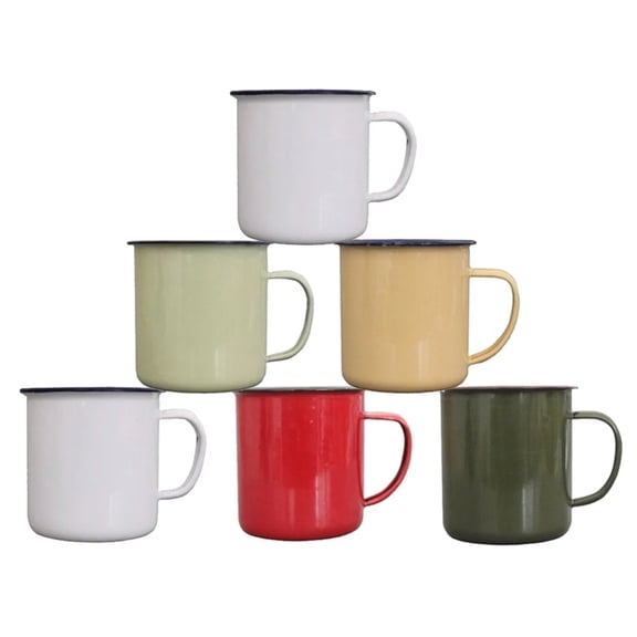 Small Kitchen Appliances Eco Friendly Multi Functional Water Coffee Mug Tea Enamel Mug Camp Drinking Cups Heat Water Mug With Non Handle For Indoors And Outdoors