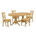 thumbnail image 1 of Small Kitchen Dining Room Table & 4 Chairs, Oak, 1 of 1
