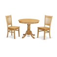 thumbnail image 1 of Small Kitchen Dining Table & 2 Chair, Oak, 1 of 1